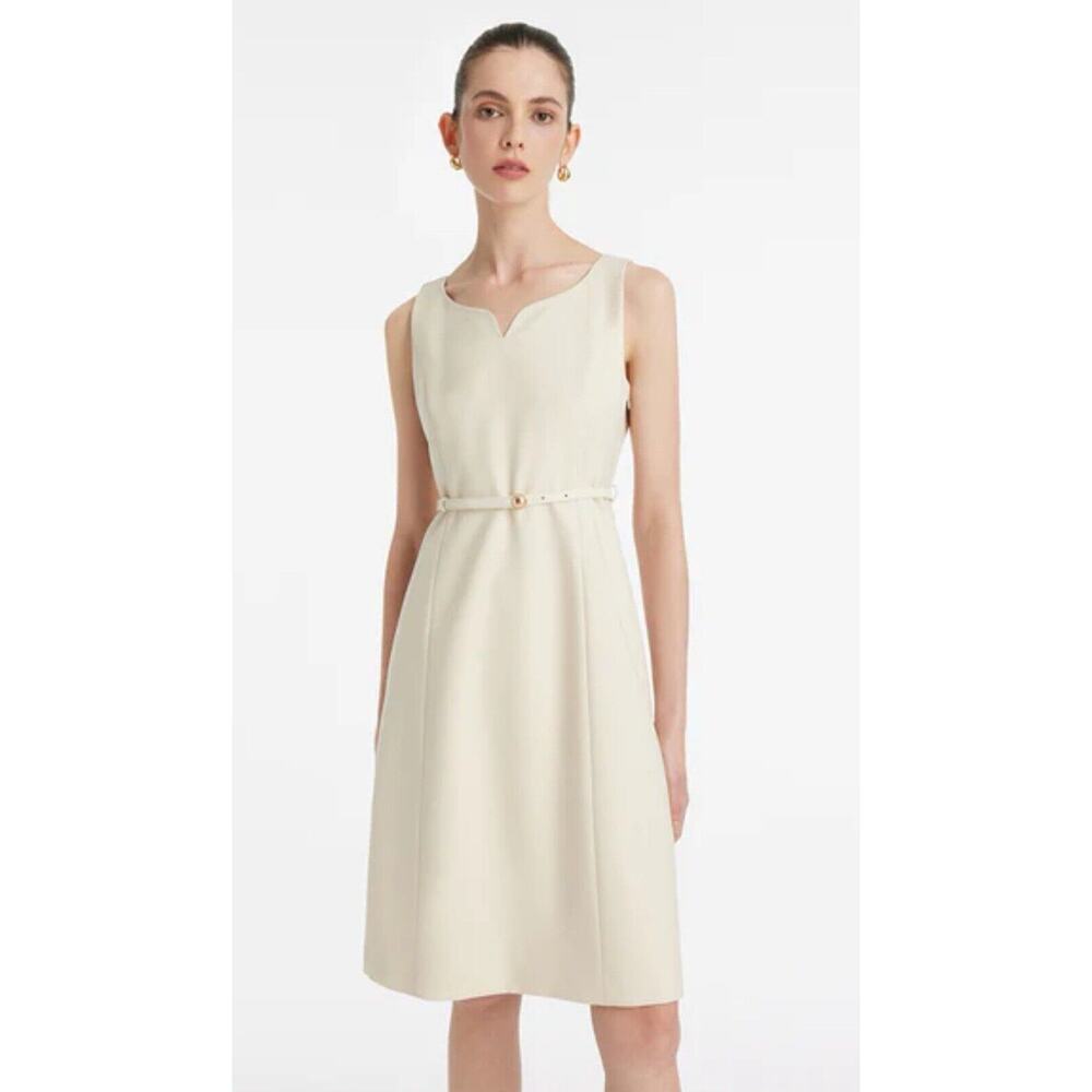 Goelia Worsted Wool Mini Vest Dress Sleeveless